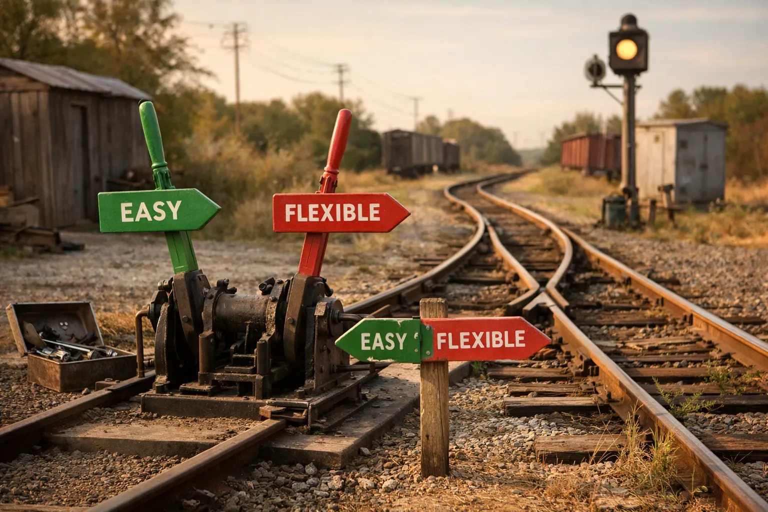 Editorial photograph illustrating Chrome extension convenience versus long-term flexibility  Chrome extensions can be convenient because they are easy to install and simple to understand. That convenience is real.