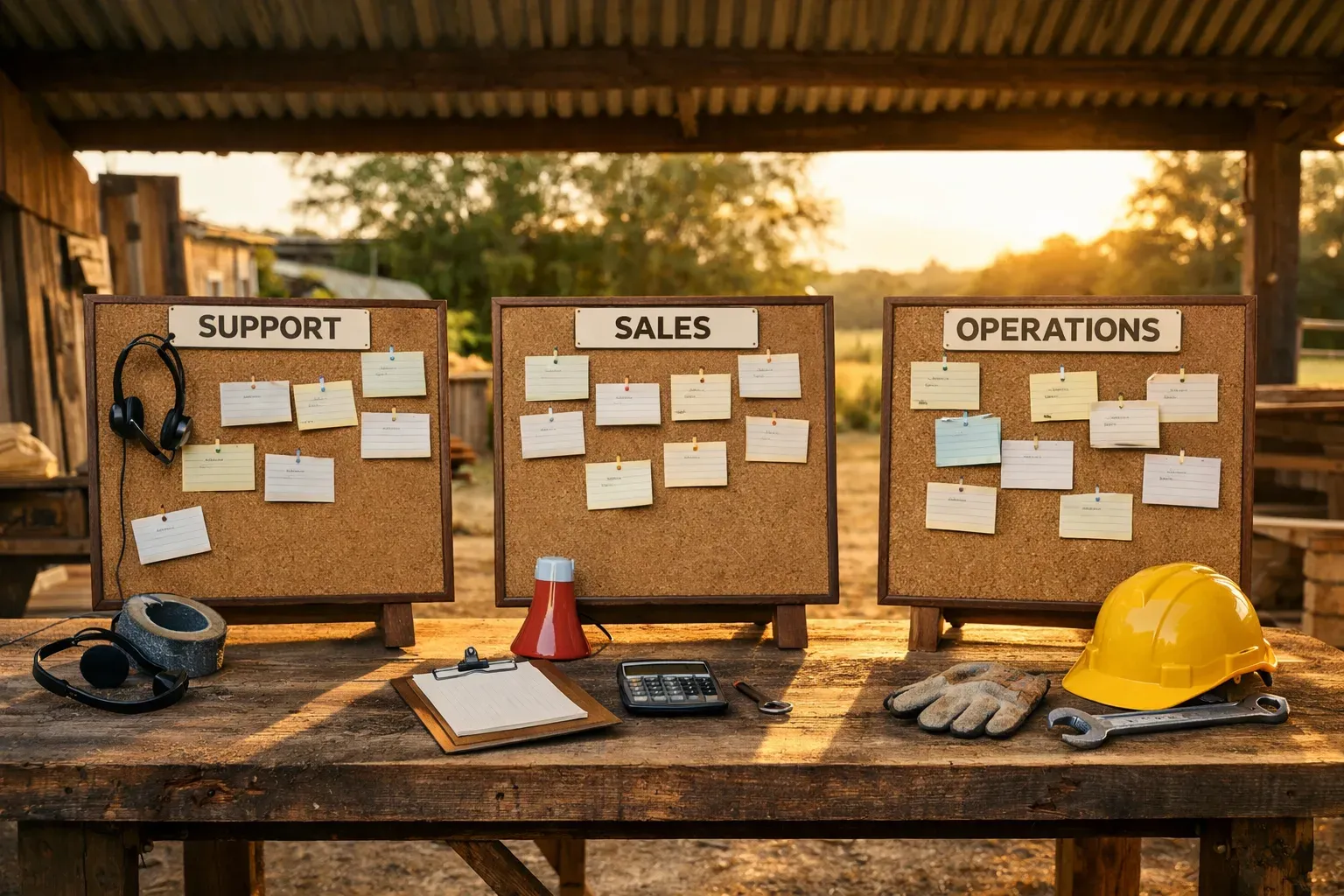 Editorial photograph illustrating Shared snippets for support, sales, and operations  The best shared snippet libraries are built around real work, not abstract organization.