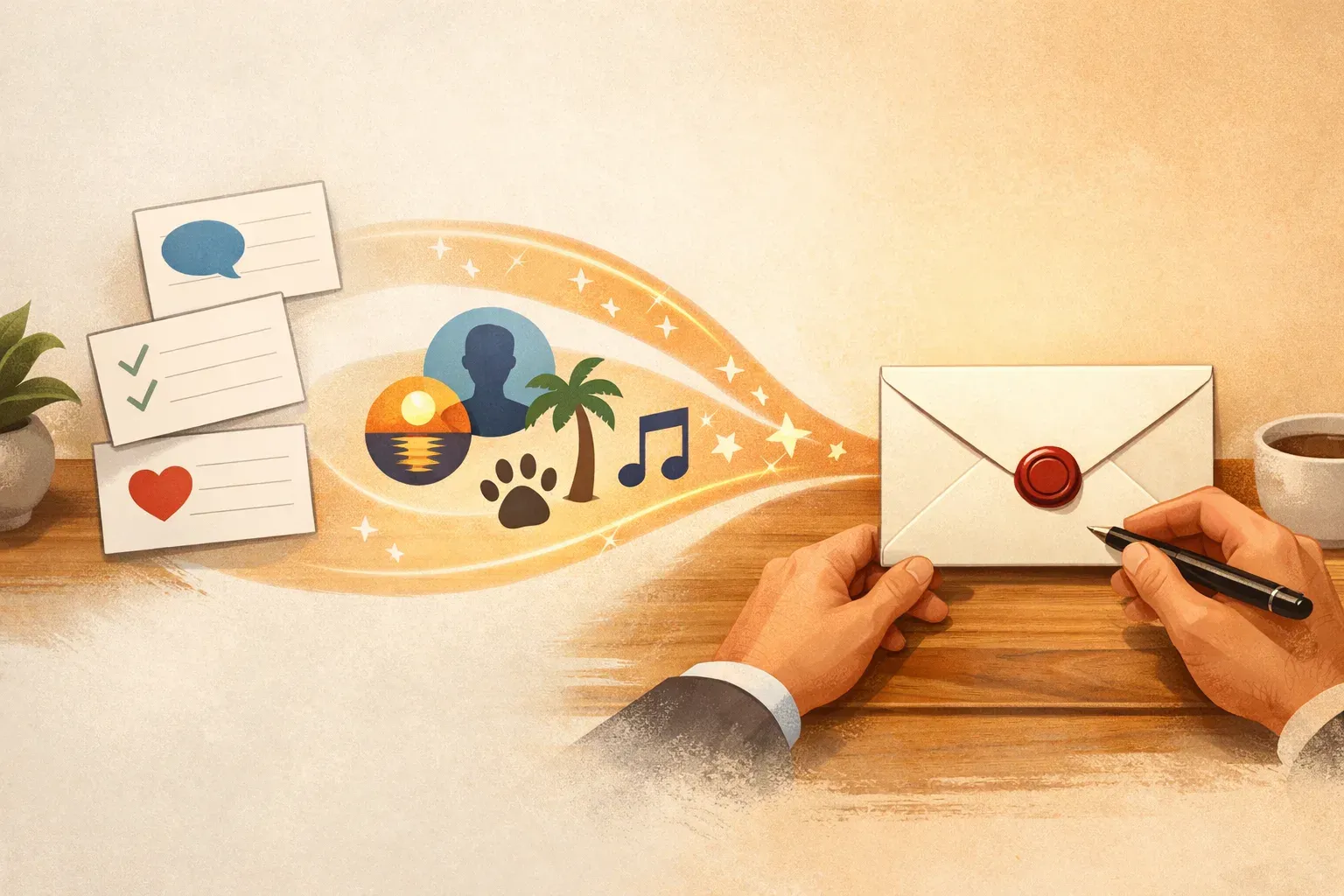 Conceptual illustration for Sales Response Templates for Prospect and Customer Follow-Up