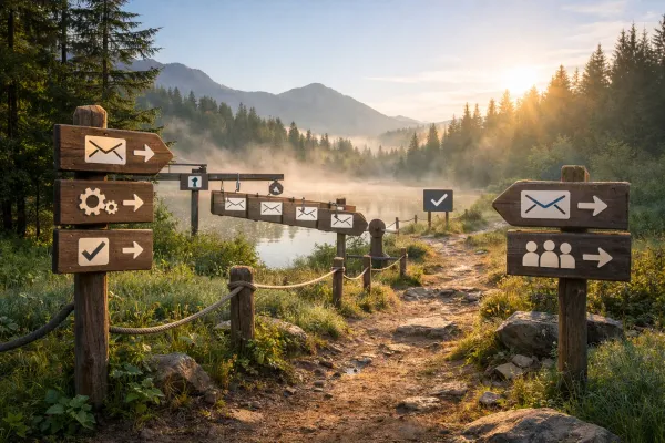 Editorial photograph illustrating Email Signature Automation: A Practical Guide for Teams That Want Consistent Replies