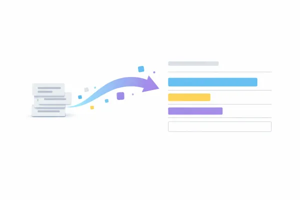 Conceptual illustration of reusable text snippets flowing into a form field.